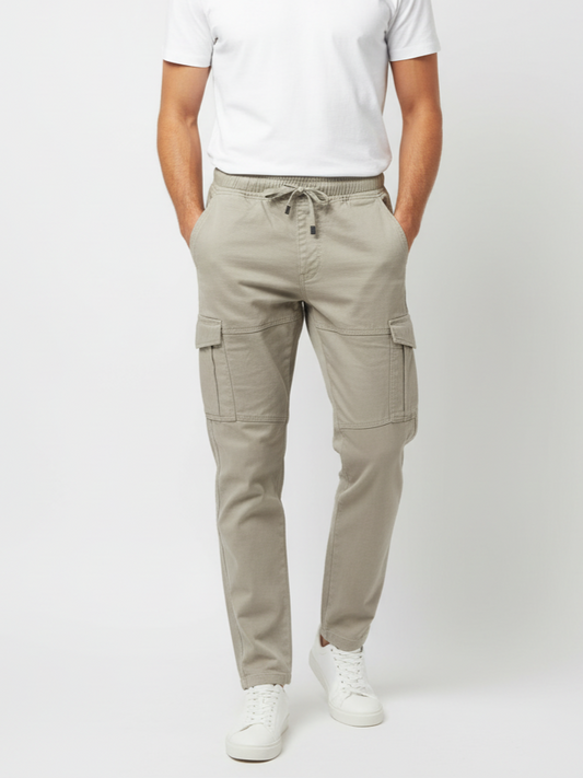 Men's gabardine pants, baggy trousers - Mint