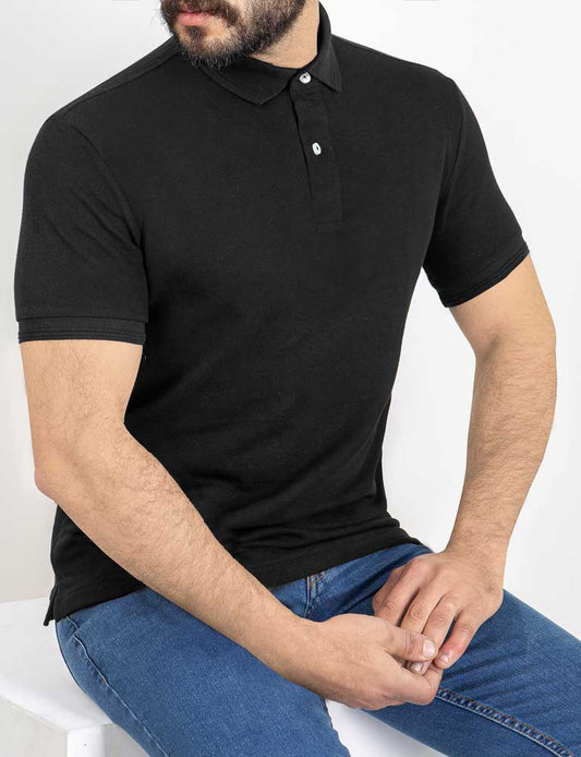 Men's Polo T-shirt - Black
