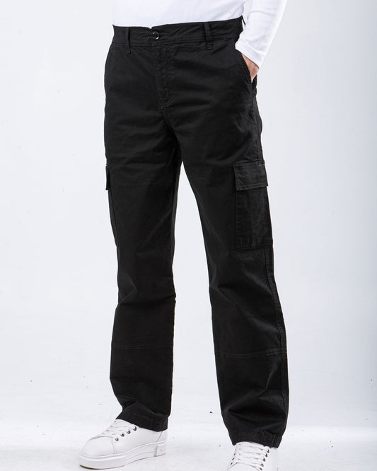 Men's Chino Pants Cargo Buggy - Black
