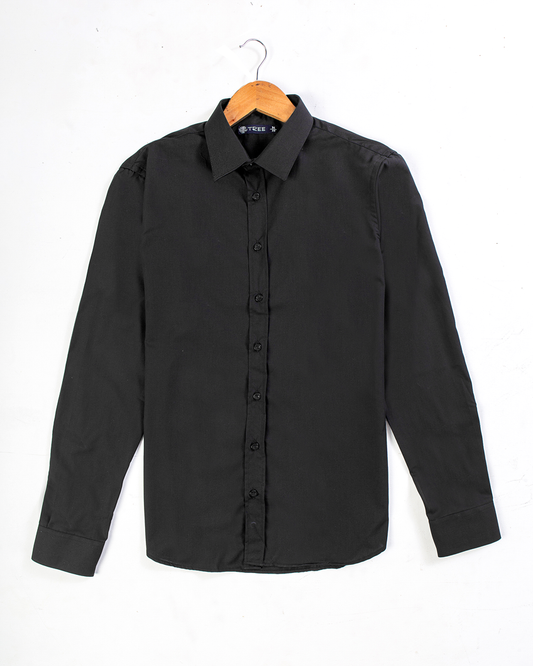 Men's  Shirt With Sleeves - Black
