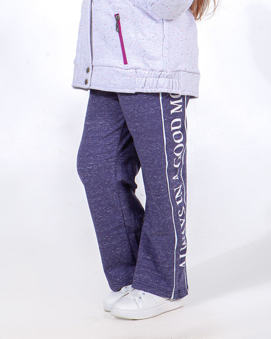 Girl's sweatpants Fashion Wide Leg - Mauve