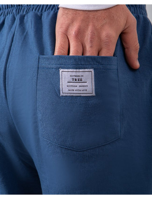 Men`s Sweatpants Fashoin Wide Leg - Blue