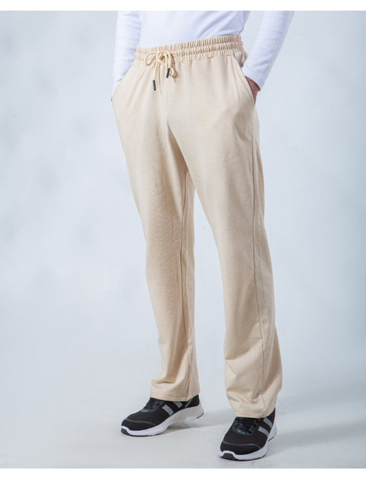 Men`s Sweatpants Fashoin Wide Leg - Beige