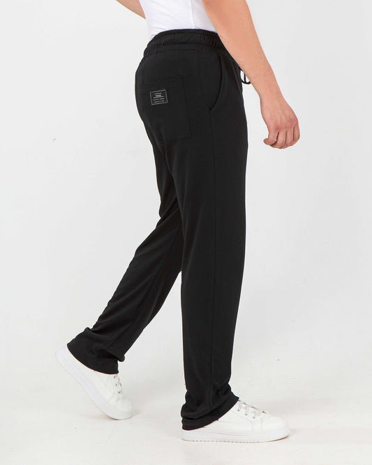Men`s Sweatpants Fashoin Wide Leg - Black
