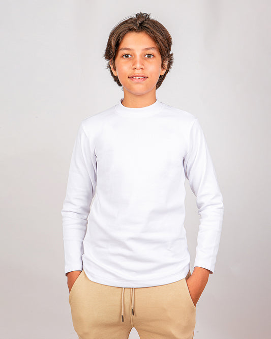Boy’s T-shirt Basic  Round Neck Sleeve