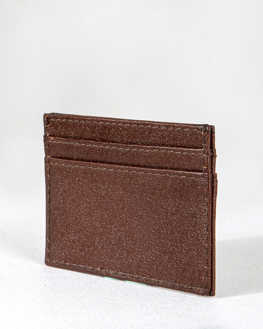Leather Card wallet Brown