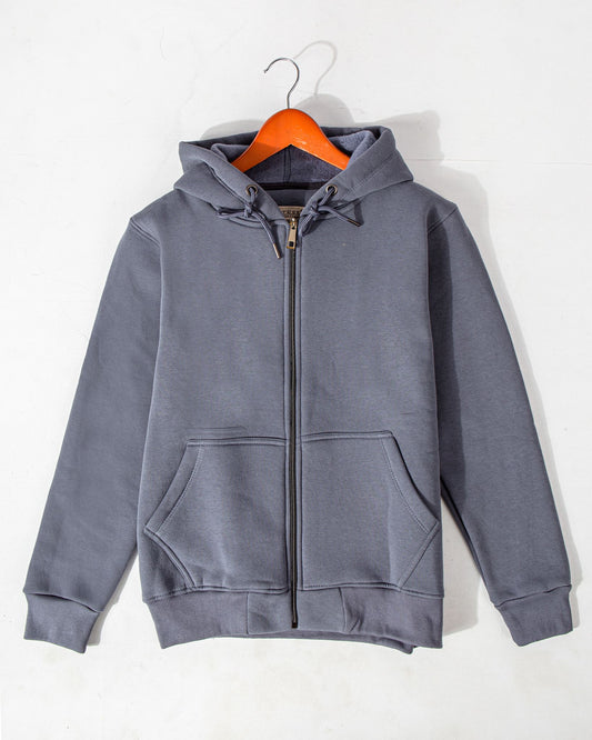 Boy`s zip-up sweatshirt - Grey