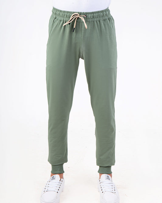 Men`s Sweatpants Regular Fit Elastic Band With Pockets Summer Milton - Light Oily