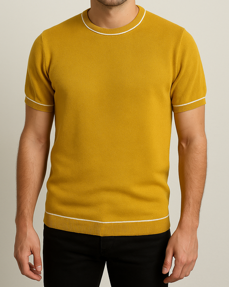 Men’s T-shirt Knitted Fashion