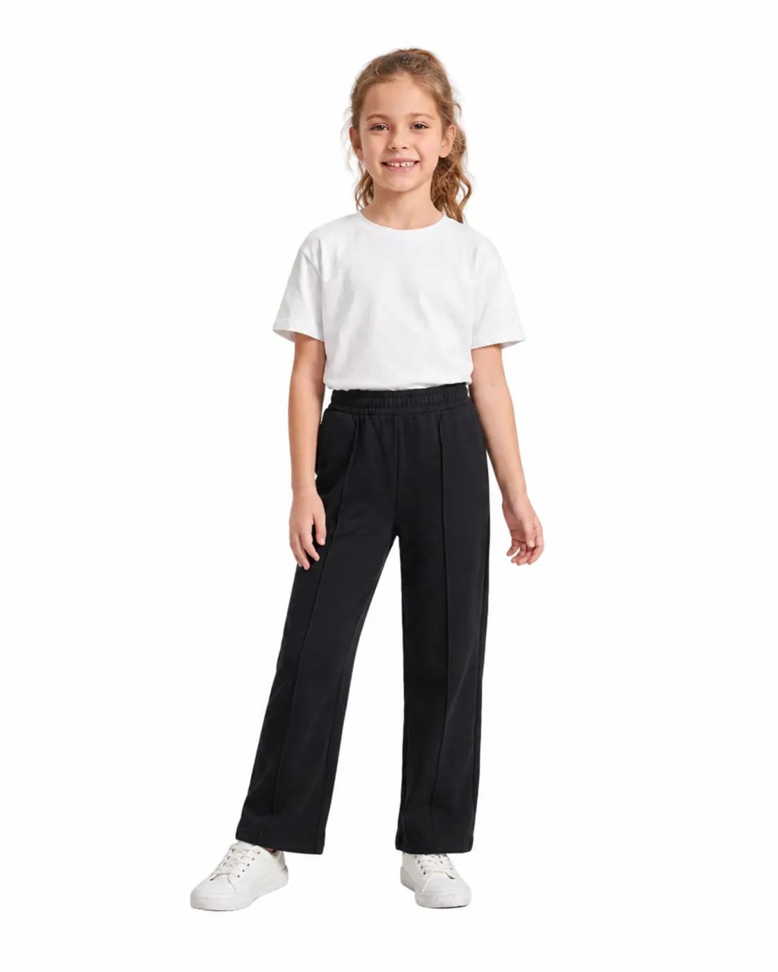 TREE girls’ black wide-leg sweatpants