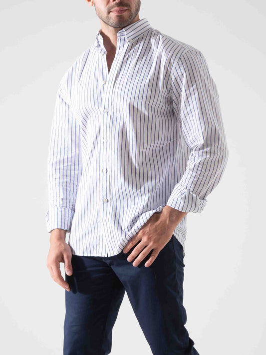 Men's  Shirt Striped Long Sleeve