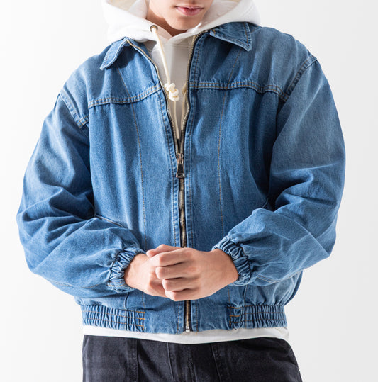 Men's  jacket jeans with zipper