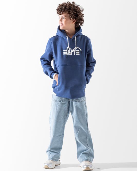 Boys'  Color Block Hoodie - Cotton Blend - Print