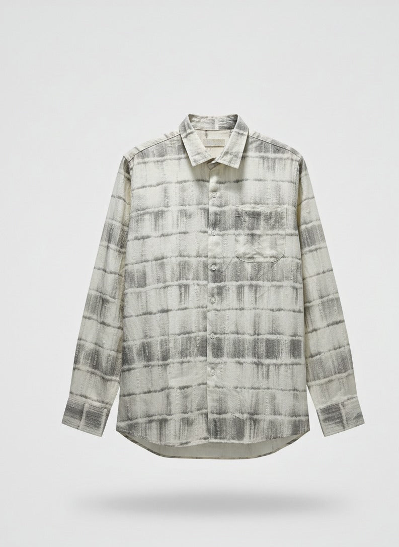 Plaid shirt on a white background