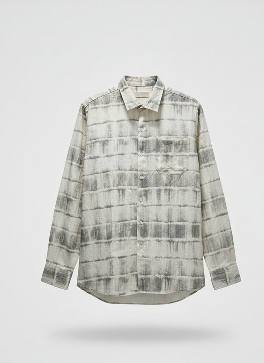 Plaid shirt on a white background