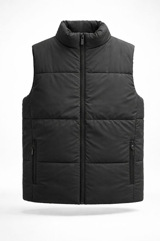 Men's Waterproof Padded Vest - black