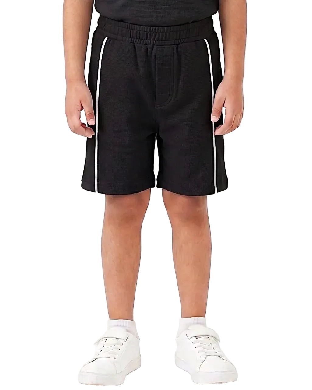 Boys black patterned shorts with regular fit from TREE