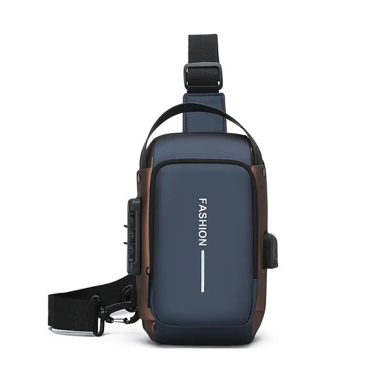 Men's waterproof crossbody bags- Blue