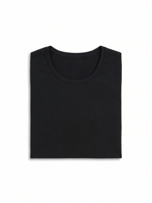 Women's Basic Half-Sleeve T-Shirt - Black