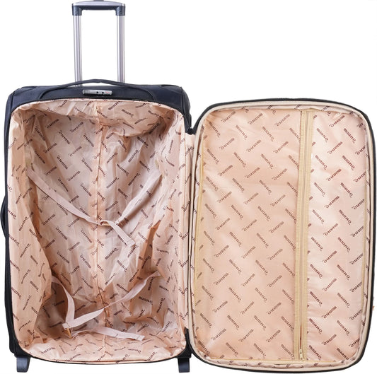 Luggage Bag – Fabric  ( Black&Maroon )