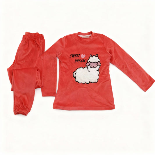 Girls' Polar Print Pajama Set