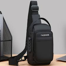 Men's waterproof crossbody bags- Black