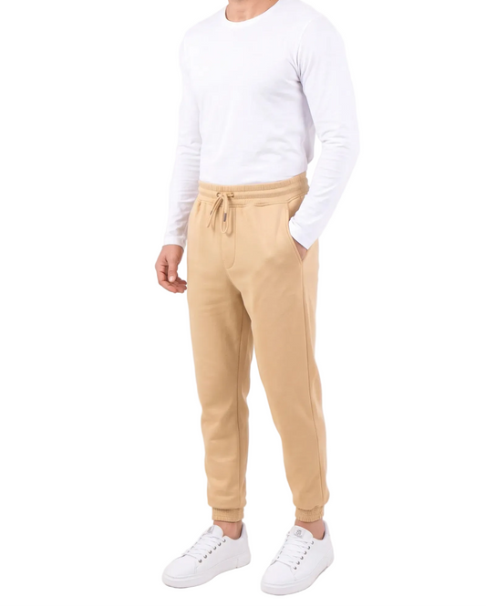 Men's casual sweatpants beige - TREE