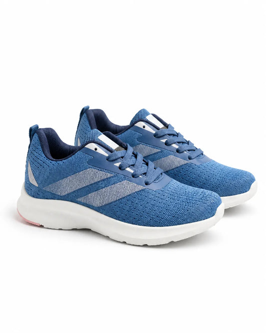 TREE women's blue Ranj-style sneakers with lightweight comfortable sole