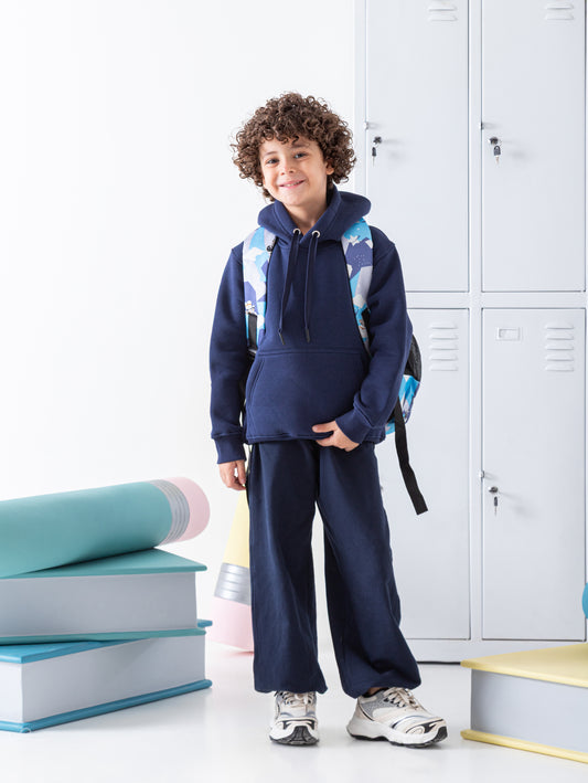Boy's sweatpants Wide Leg Summer Milton-Dark Blue