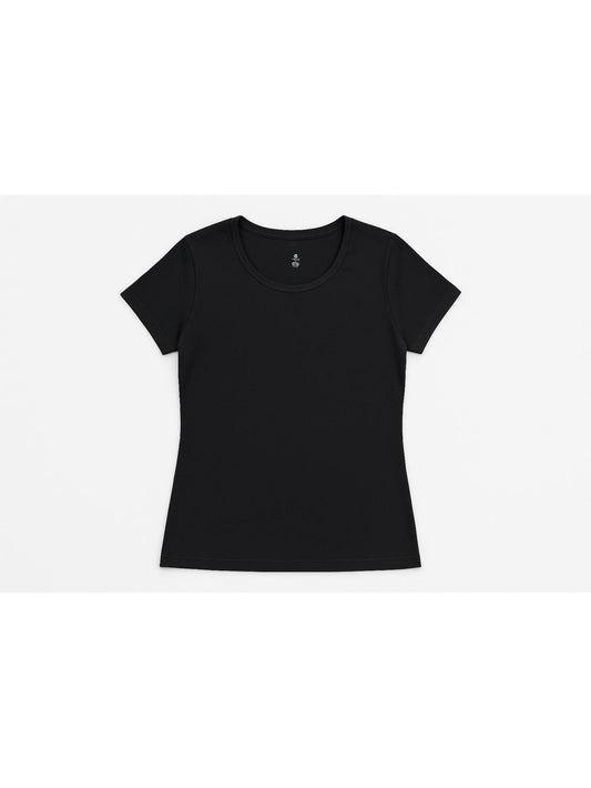 Women's Basic half-sleeve T-shirt - Black