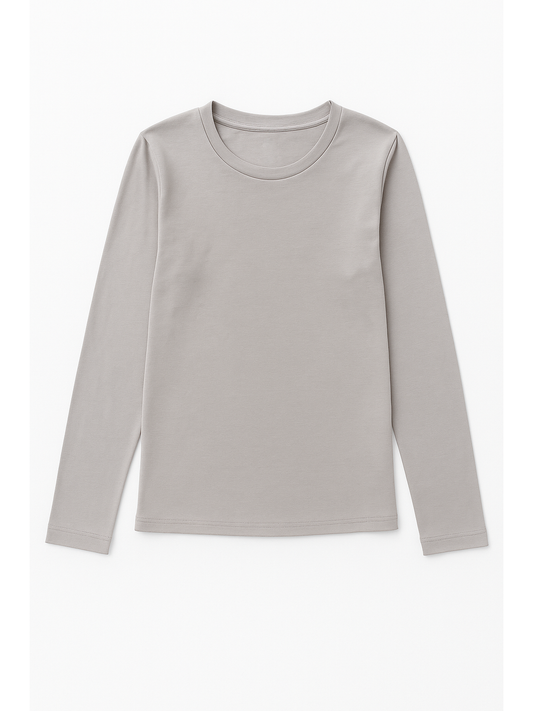 Women's basic sleeve T-shirt - Grey