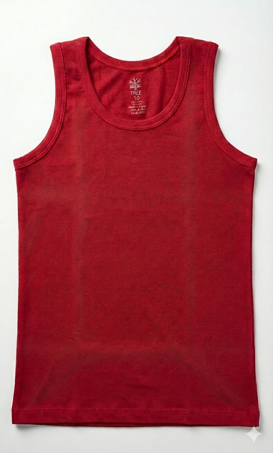 Boys' undershirt - burgundy