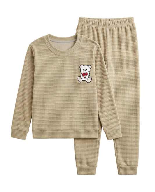 Women's jacquard velvet pyjama set - TREE
