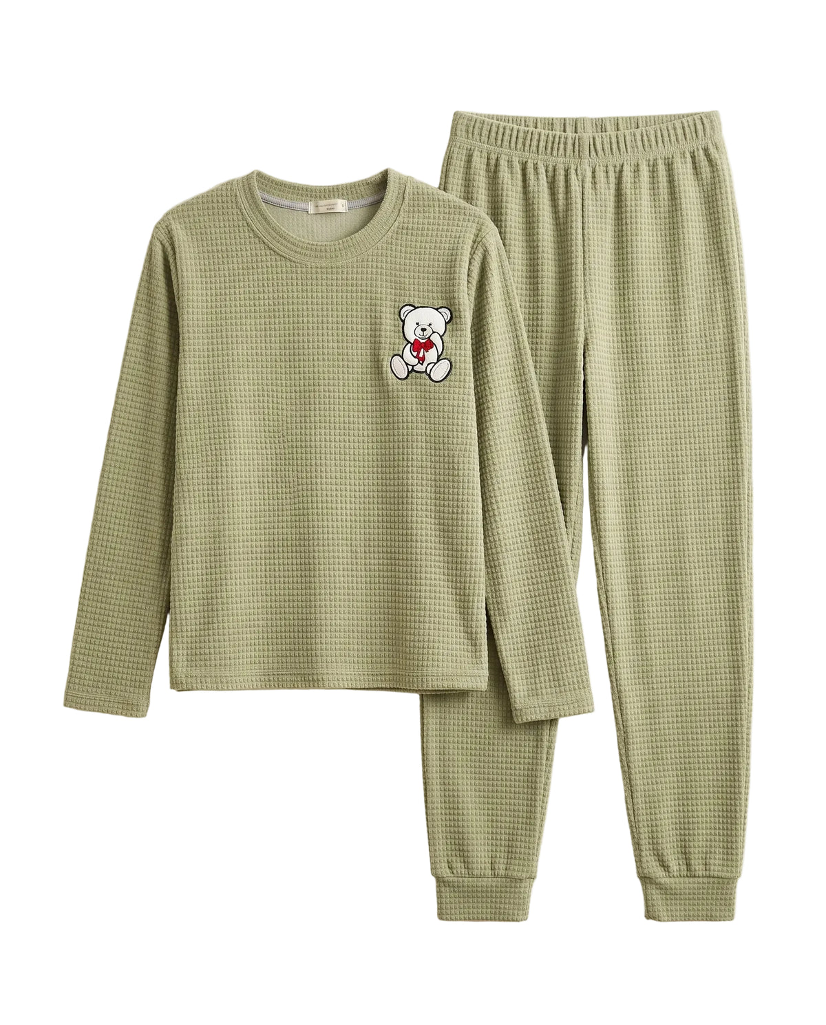 Women's jacquard velvet pyjama set - TREE