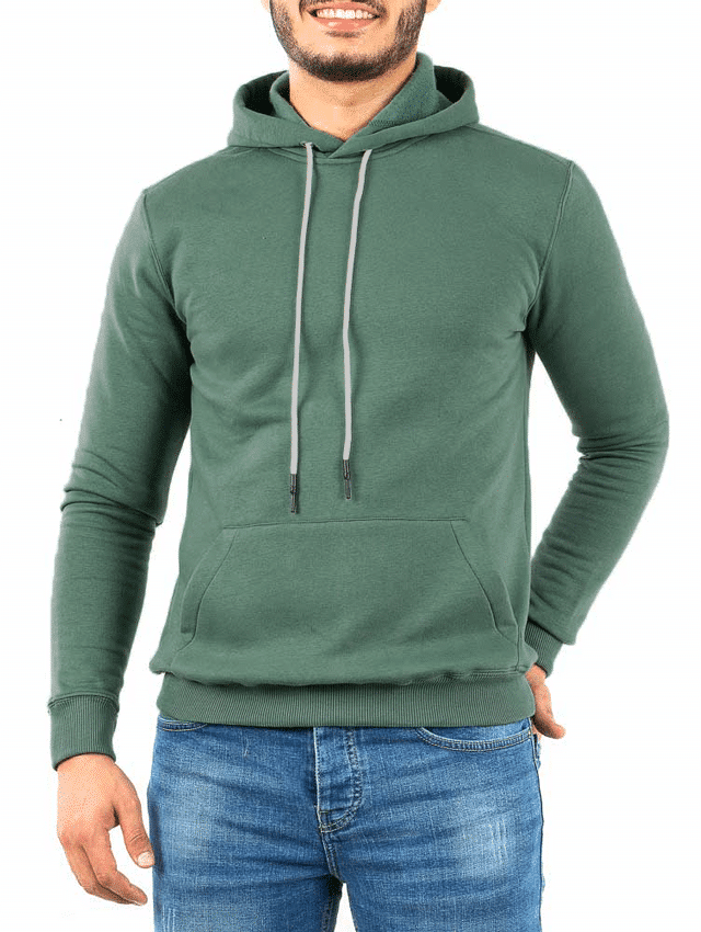 Men s hoodie sweatshirt Dark mint Tree Stores