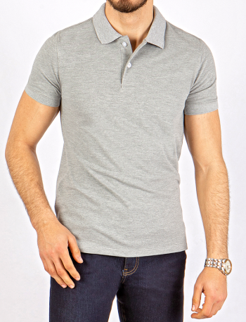 Men's Polo T-shirt - Light Gray